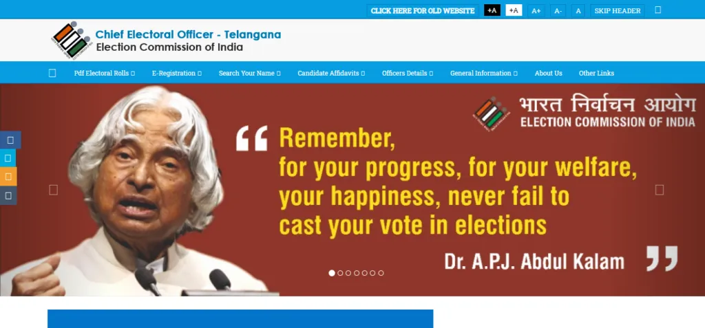 Telangana Voter List Download